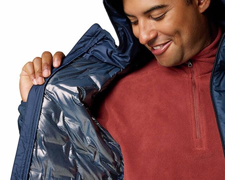 Columbia Delta Ridge™ II Down Hooded Jacket Erkek Outdoor Montu (650 Dolgu Kaz Tüyü) 2086221464 Lacivert