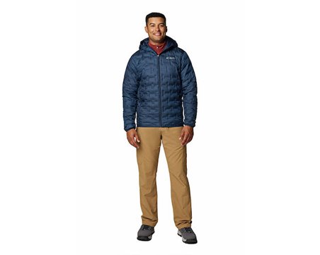 Columbia Delta Ridge™ II Down Hooded Jacket Erkek Outdoor Montu (650 Dolgu Kaz Tüyü) 2086221464 Lacivert