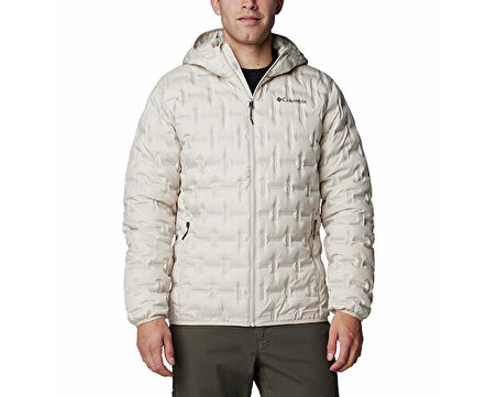 Columbia Delta Ridge™ II Down Hooded Jacket Erkek Outdoor Montu (650 Dolgu Kaz Tüyü) 2086221278 Bej