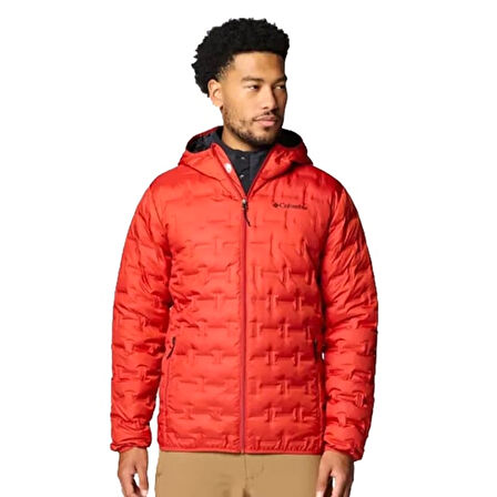 Delta Ridge II Down Hooded Erkek Kırmızı Outdoor Mont WO6610-698