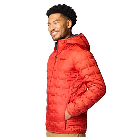 Delta Ridge II Down Hooded Erkek Kırmızı Outdoor Mont WO6610-698