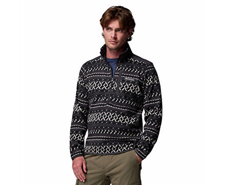 Columbia Erkek Outdoor Çeyrek Fermuarlı Polar Üst 2097741012 Siyah