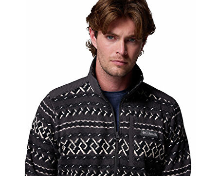 Columbia Erkek Outdoor Çeyrek Fermuarlı Polar Üst 2097741012 Siyah