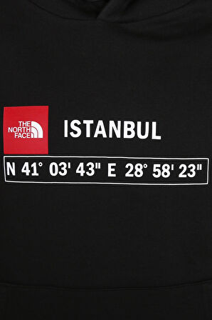 The North Face Men's Graphic Hoodie in İstanbul Erkek Kapüşonlu Sweatshirt Siyah