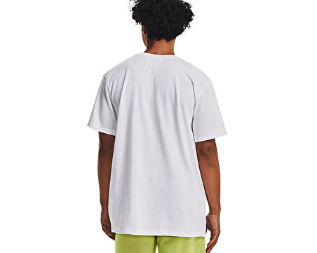 Under Armour Ua M Logo Emb Heavyweight Ss Erkek Günlük Tişört 1373997-100 Beyaz