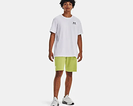Under Armour Ua M Logo Emb Heavyweight Ss Erkek Günlük Tişört 1373997-100 Beyaz