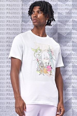 Nike Fantasy Graphic Unisex Tee White ince Jarse Pamuk Unisex Tişört Beyaz