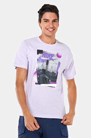 Nike Air Sportswear Rhythm Photo Tee Baskılı Erkek Tişört Mor