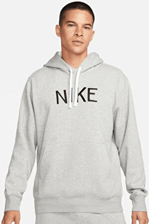 Nike Sportswear Men's Grey Hoodie Erkek Kapüşonlu Sweatshirt Gri