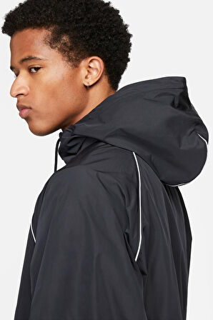 Nike Air Full-Zip Hooded Woven Loose Fit Jacket Erkek Kapüşonlu Reflektörlü Bol Keism Spor Ceket Siyah