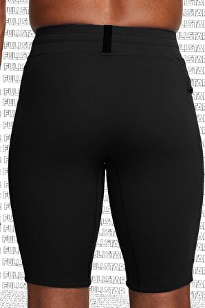 Nike Yoga Dri Fit Soft Tight Shorts Esnek Yumuşak Yapılı Cepli Siyah Tayt Şort