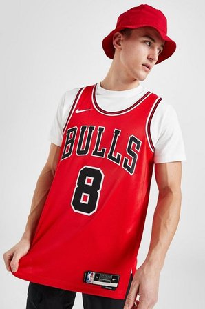 Nike Chicago Bulls Dri-Fit Swingman NBA Basketball Jersey LAVINE Erkek Basketbol Forması Kırmızı 
