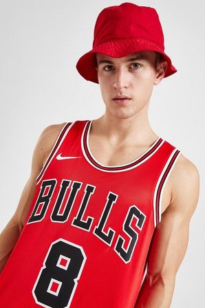 Nike Chicago Bulls Dri-Fit Swingman NBA Basketball Jersey LAVINE Erkek Basketbol Forması Kırmızı 