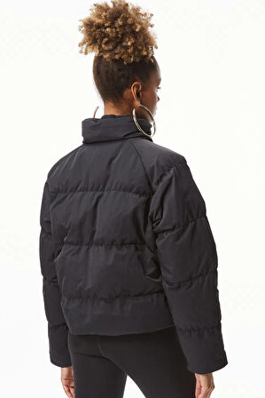 Nike Jordan Flight Oversize Women's Puffer Jacket Kadın Oversize Şişme Mont Siyah