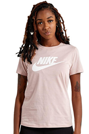 Nike Sportswear Tee Essential Icon Futura Kadın Pembe Tişört