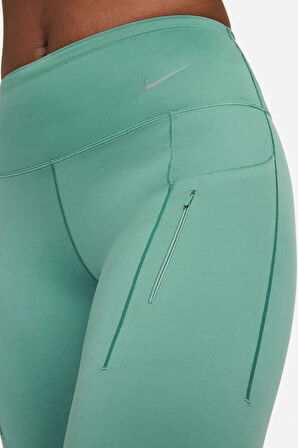 Nike Trainng Go Dri Fit İnfinaLock Full Length 6 Cepli Toparlayıcı Reflektörlü Antrenman Taytı Yeşil