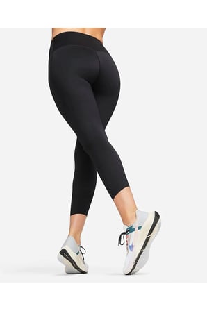 Nike Go Firm Support Mid Rise Cropped Training Kadın Crop Tayt Siyah