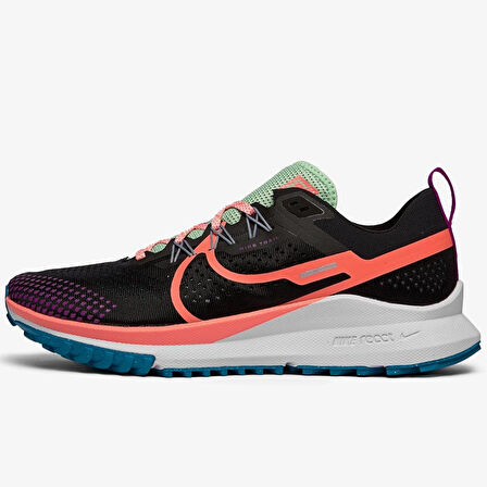 Nike React Pegasus Trail 4 Erkek Siyah Arazi Yürüyüş Koşu Ayakkabısı