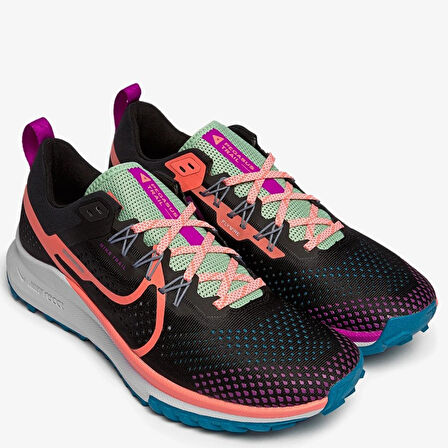 Nike React Pegasus Trail 4 Erkek Siyah Arazi Yürüyüş Koşu Ayakkabısı