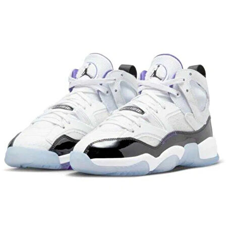 Nike Jordan Jumpman Two Trey Leather Unisex Basketball Shoes Hakiki Deri Basketbol Ayakkabısı Beyaz