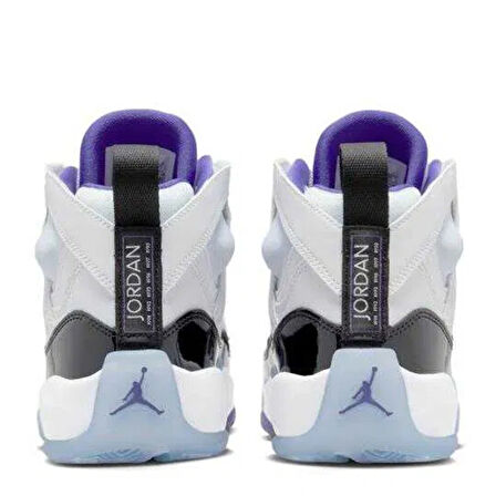 Nike Jordan Jumpman Two Trey Leather Unisex Basketball Shoes Hakiki Deri Basketbol Ayakkabısı Beyaz