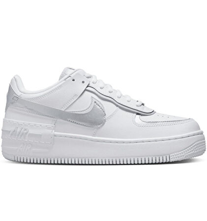 Nike Air Force 1 Shadow Phantom Sneaker Unisex Hakiki Deri Günlük Spor Ayakkabı Beyaz Taban 4cm