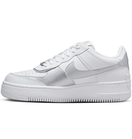 Nike Air Force 1 Shadow Phantom Sneaker Unisex Hakiki Deri Günlük Spor Ayakkabı Beyaz Taban 4cm