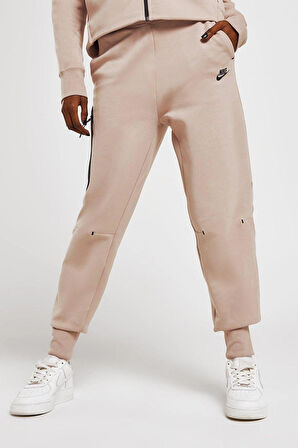 Nike Tech Fleece Loose Fit Sweat Trousers Pink Bol Kesim Kadın Eşofman Altı Pembe