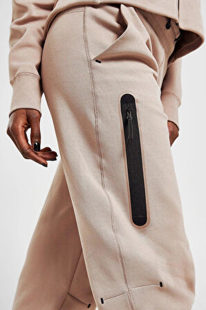 Nike Tech Fleece Loose Fit Sweat Trousers Pink Bol Kesim Kadın Eşofman Altı Pembe
