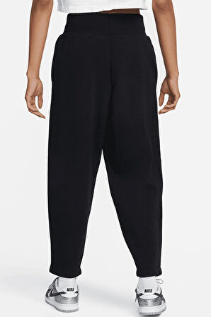 Nike Sportswear Phoenix Loose Fit Polar Kadın Bol Kesim Yüksek Bel Eşofman Altı Siyah