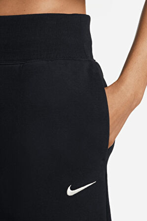 Nike Sportswear Phoenix Loose Fit Polar Kadın Bol Kesim Yüksek Bel Eşofman Altı Siyah