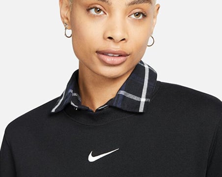 W NSW PHNX FLC STD CREW  Kadın Sweatshirt DQ5751-010