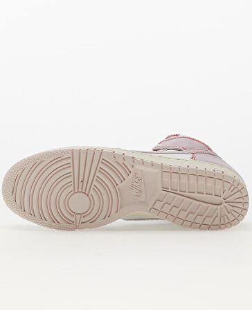 Nike Dunk High 1985 Rose Denim and Leather Sneaker Hakiki Deri Bilekli Unisex Ayakkabı Beyaz