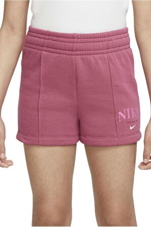 Nike Sportswear Kids Shorts Pink Kız Çocuk Şortu Pembe