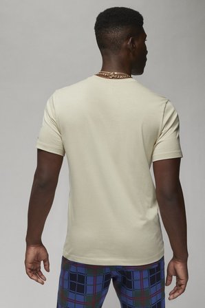 Nike Jordan Holiday SS crew Beige Baskılı Erkek Günlük Tişört Bej