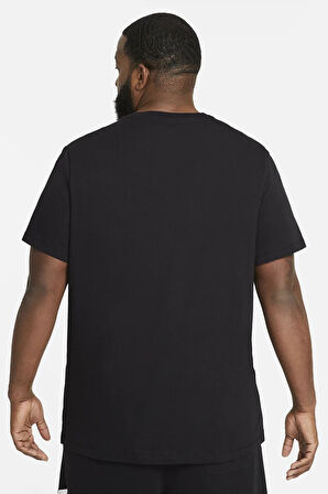 Nike Sportswear Futura Swoosh Logo Tee T Shirt Unisex Baskılı Tişört Siyah