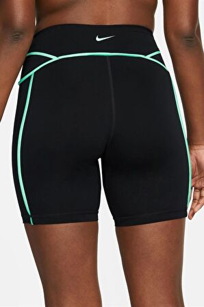 Nike Pro Dri-FIT Mid Rise 7 İnç Membershp Kadın Siyah Kısa Tayt