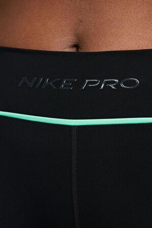 Nike Pro Dri-FIT Mid Rise 7 İnç Membershp Kadın Siyah Kısa Tayt