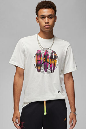 Nike Jordan Flight MVP T-shirt Erkek Pamuklu Tişört Krem