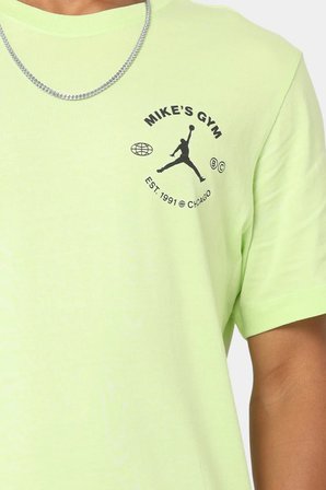 Nike Dri Fit Jordan Sport BC Graphic T-Shirt Grafik Baskılı Erkek Tişört Yeşil