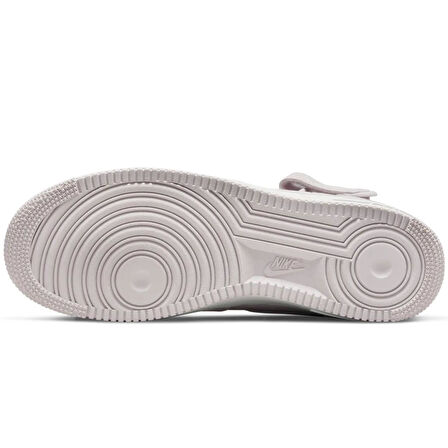 Nike Air Force 1 '07 Mid QS Leather Unisex Sneaker Hakiki Deri Yüksek Bilek Günlük Spor Ayakkabı Beyaz Pembe