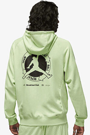 Nike Jordan Dri Fit Sport BC Men's Fleece Hoodie Erkek Kapüşonlu Sweatshirt Yeşil