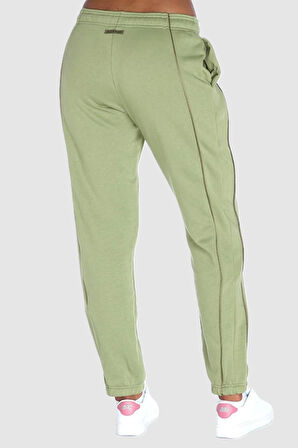 Nike Air Plus Mid Rise Piping Detail Joggers Alligator Green Fleece Kadın Eşofman Altı Yeşil