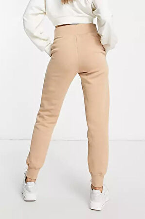 Nike Swoosh Fleece Joggers Brown Şardonlu Bol Kesim, Yüksek Belli  Kadın Eşofman Altı Sütlü Kahve