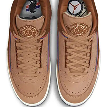 Nike Air Jordan 2 Retro Low Spesiyal  Leather Unisex Sneaker Hakiki Deri Günlük Spor Ayakkabı Kahverengi