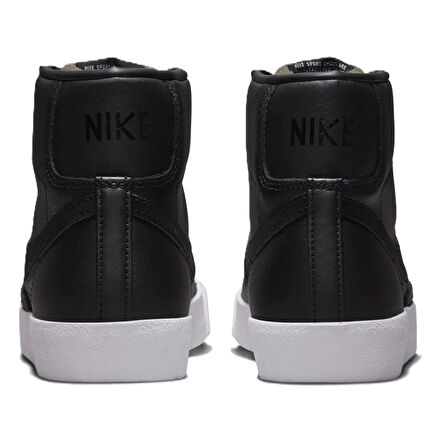 Nike Blazer Mıd 77 Vintage Leather Womens Sneaker Hakiki Deri Kadın Günlük Spor Ayakkabı Siyah