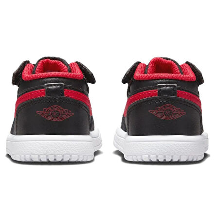 Nike Jordan 1 Low Alt Leather Sneakers Hakiki Deri Lastik Bağcıklı Cırtlı Çocuk Spor Ayakkabı Siyah Beyaz