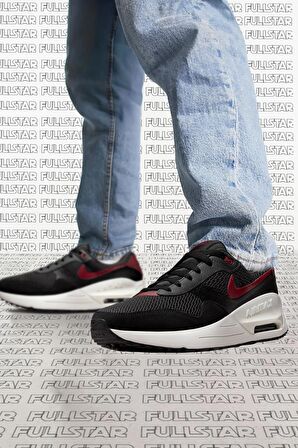 Nike Air Max Systm Leather Mens Sneaker Hakiki Deri Erkek Siyah Spor Ayakkabı