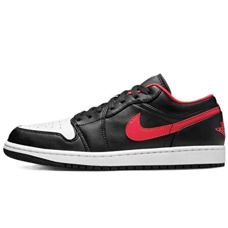 Nike Air Jordan 1 Low Leather Sneaker Hakiki Deri Unisex Günlük Spor Ayakkabı Siyah