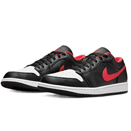 Nike Air Jordan 1 Low Leather Sneaker Hakiki Deri Unisex Günlük Spor Ayakkabı Siyah